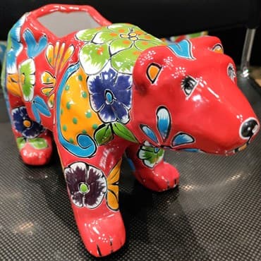 Talavera Bear Planter — photo 1 of 2