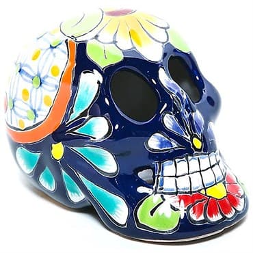 Talavera 5" Skull Statue — photo 1 of 2