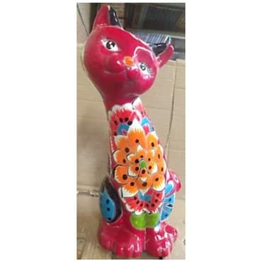 Talavera 14"H Curious Cat — photo 1 of 2