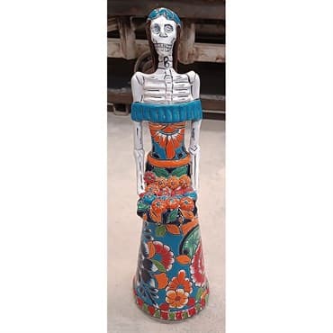 Talavera 20" Catrina with Flowers — photo 1 of 2