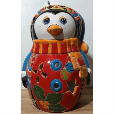 Talavera Christmas Penguin — photo 1 of 2