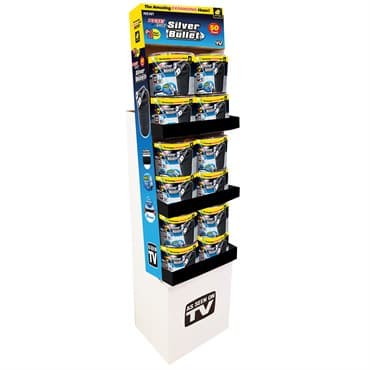 Telebrands 12pc 50' Pocket Hose Silver Bullet Floor Display — photo 1 of 2