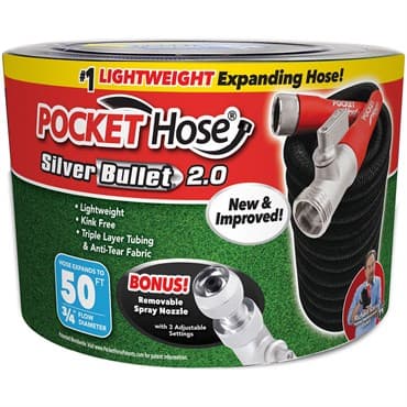 Telebrands 50' Pocket Hose Silver Bullet 2.0 — photo 1 of 2
