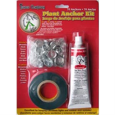 Tumax Plant Anchor Kit Grey w/ 70 Anchors, Glue & Vinyl Tape — photo 1 of 2