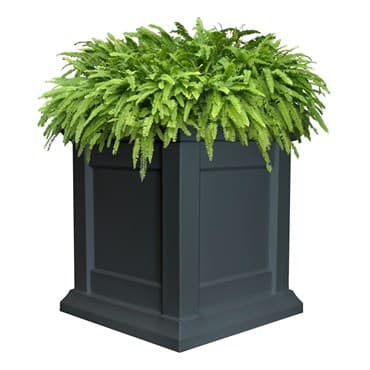 Tusco 16" Modern Colonial Black Planter — photo 1 of 2