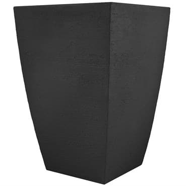 Tusco 19" Modern Tall Square Planter Black — photo 1 of 2