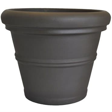 Tusco 13.5" Rolled Rim Planter Espresso — photo 1 of 2
