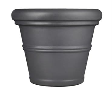 Tusco 13.5" Rolled Rim Planter Slate — photo 1 of 2