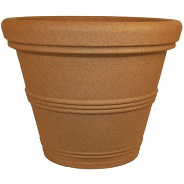 Tusco 15.5" Rolled Rim Planter Sandstone — photo 1 of 2