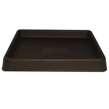 Tusco 12" Square Saucer Planter Tray Espresso — photo 1 of 2