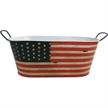 VCS 17" Stars And Stripes Oval Planter — photo 1 of 2