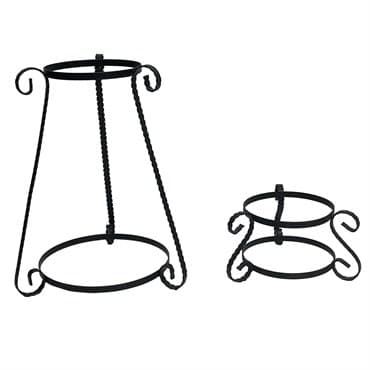 VCS 2pc Metal Scroll Globe Holder 15/5 — photo 1 of 2