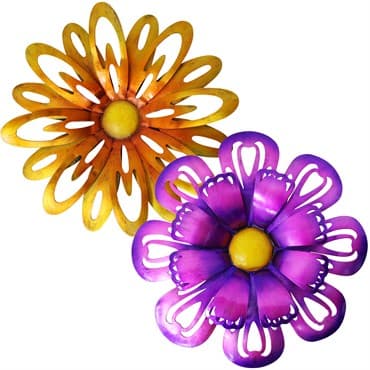 VCS 10" Purple Orange Flower — photo 1 of 2