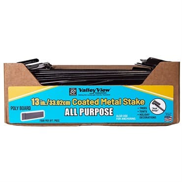 Valley View 13" Poly Board Coated Metal Stakes Black — photo 1 of 2