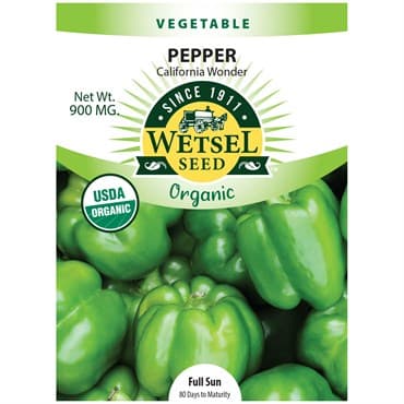 Peppers, Organic California Wonder 900mg — photo 1 of 2