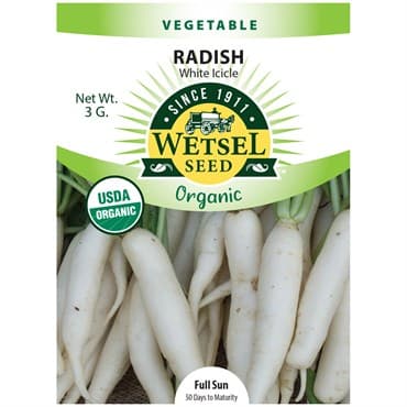 Radish, Organic White Icicle 3 Grams — photo 1 of 2