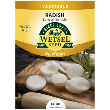 Radish, Heirloom Long White Icicle 3.5 Grams — photo 1 of 2