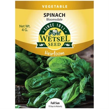 Spinach, Heirloom Bloomsdale 4 Grams — photo 1 of 2