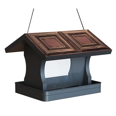 Woodlink Vintage Tin Panel Roof Hopper Feeder — photo 1 of 2