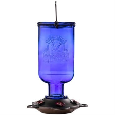 Perky Pet 13oz Elixir Blue Vintage Glass Feeder — photo 1 of 2