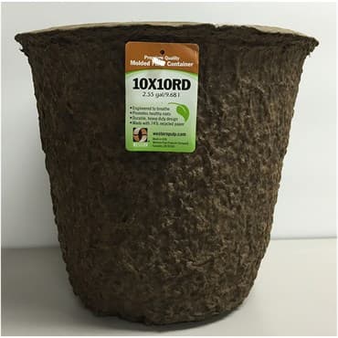 Western Pulp 10x10 Round Retail Container w/UPC, 2.55gal, 24/CS — photo 1 of 2