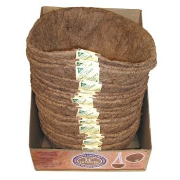 WSP 14" Basket Shaped Coco Liner in Display Carton — photo 1 of 2