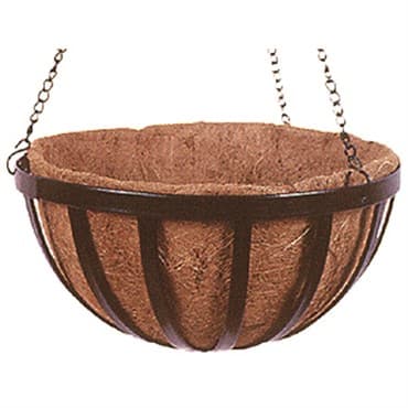 WSP 12" Forge Hanging Basket With Coco Liner — photo 1 of 2