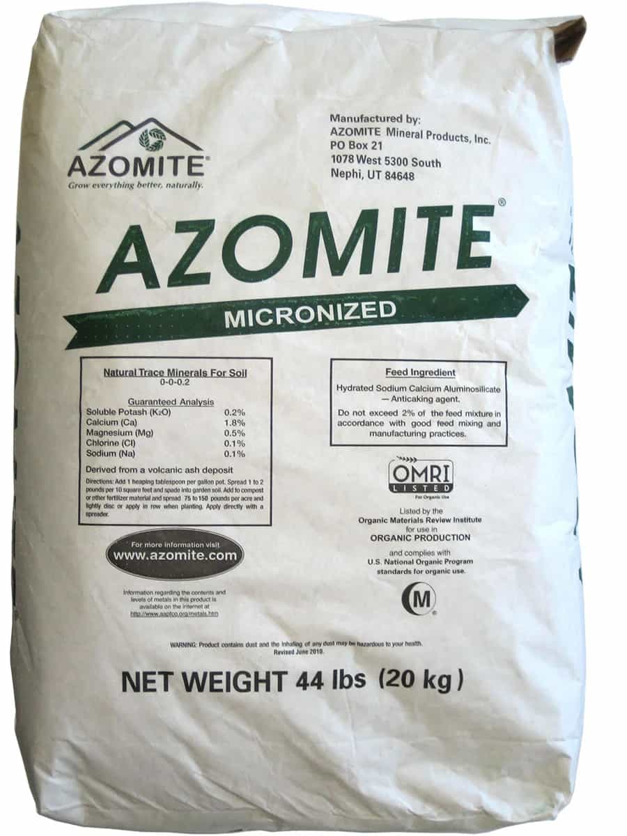 Azomite Micronized Natural Trace Minerals, 44 lbs.