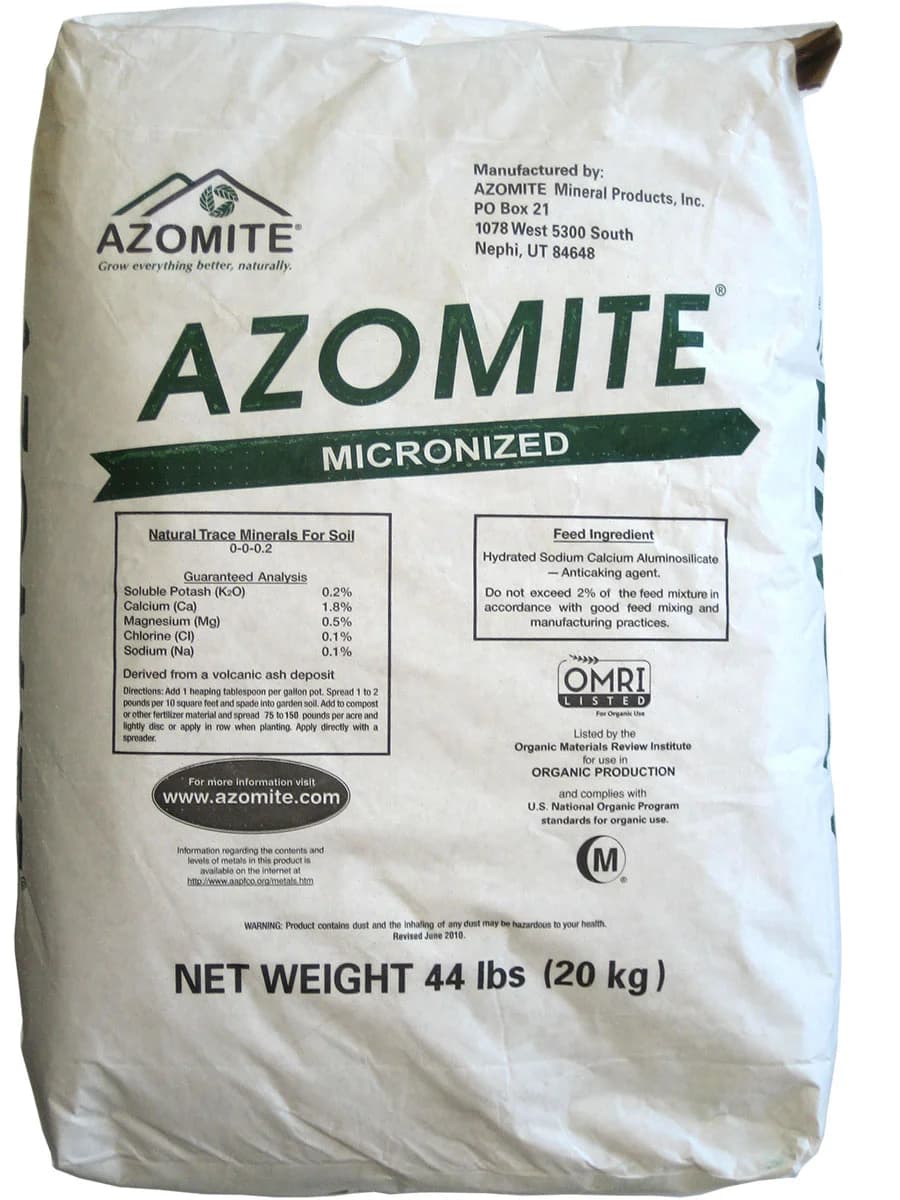 Azomite Micronized Natural Trace Minerals, 44 lbs. — product photo